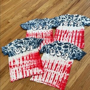 USA Tie-Dye T-Shirt bundle.  New